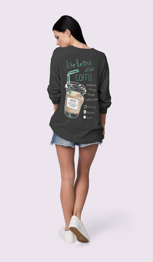 Unisex Mocha Coffee For Life Sweatshirt