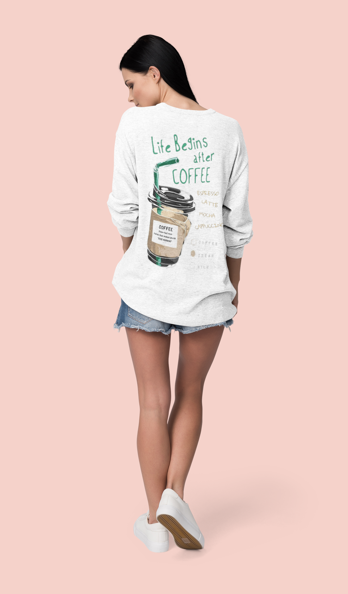 Unisex Mocha Coffee For Life Sweatshirt