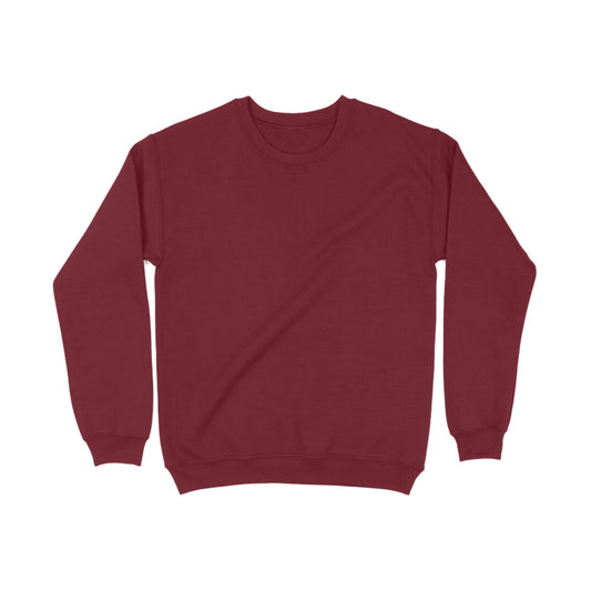 Unisex Basic Maroon Sweatshirt