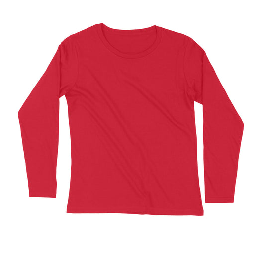 Basic Red Full Sleeve T-Shirt