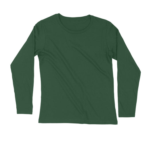 Basic Olive Green Full Sleeve T-Shirt